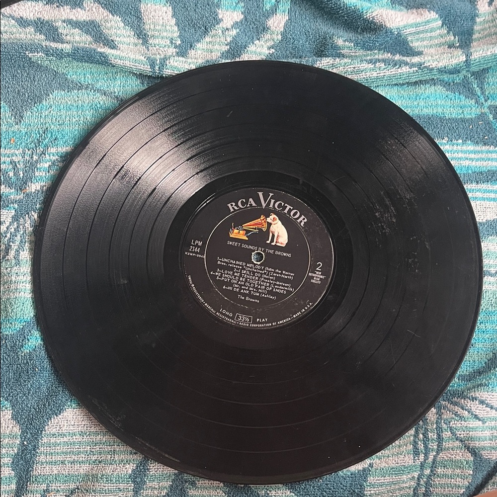 RCA Victor Black Vinyl Record
